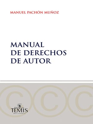 cover image of Manual de derechos de autor